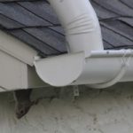 Close up of gutter