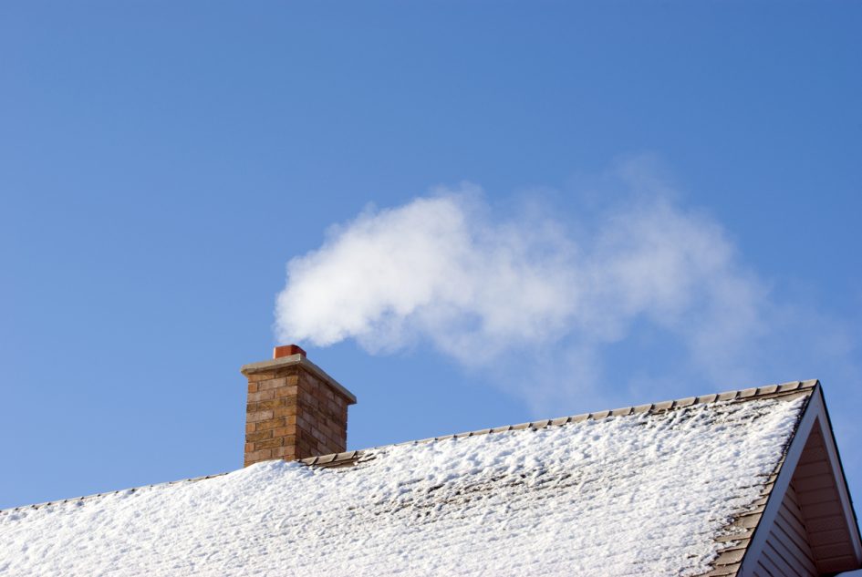 Roof with Snow on it.
