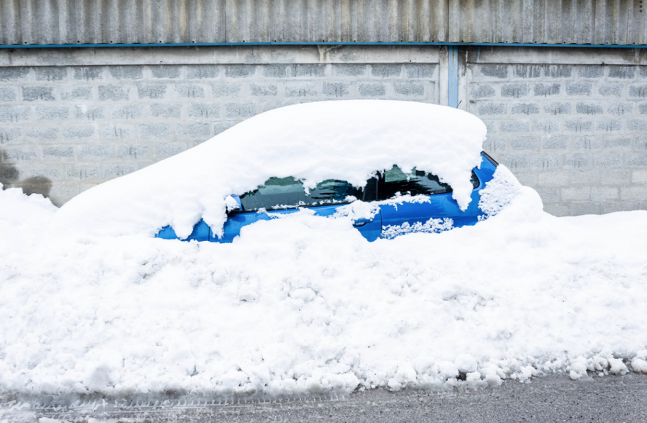 Car under the snow