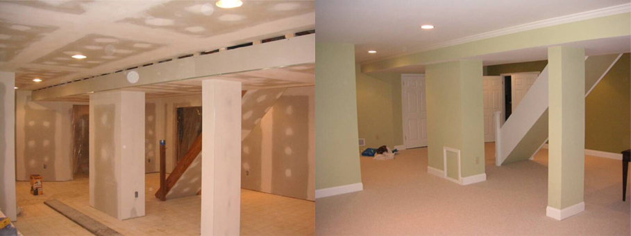 Before & After | Basement Services Berks County | Lehigh County | Gutter Company